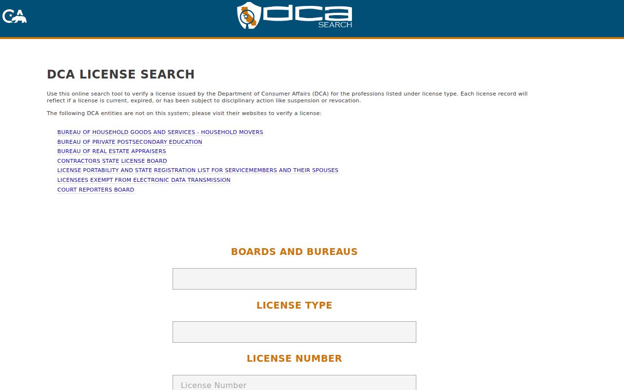 Victorville people search using California professional license records