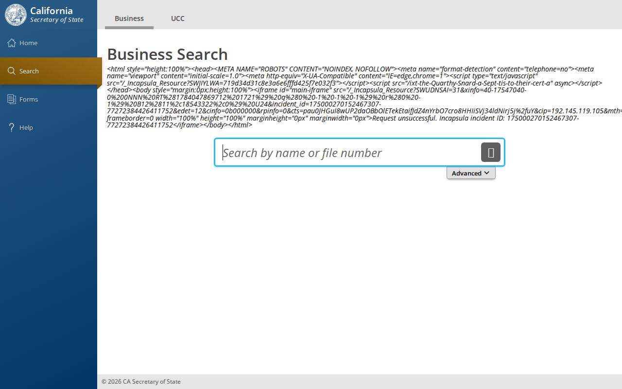 Victorville people search with California Secretary of State business records